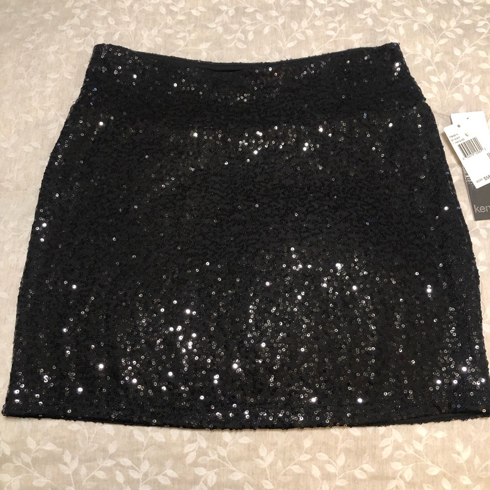Kensie Sequin Mini Skirt